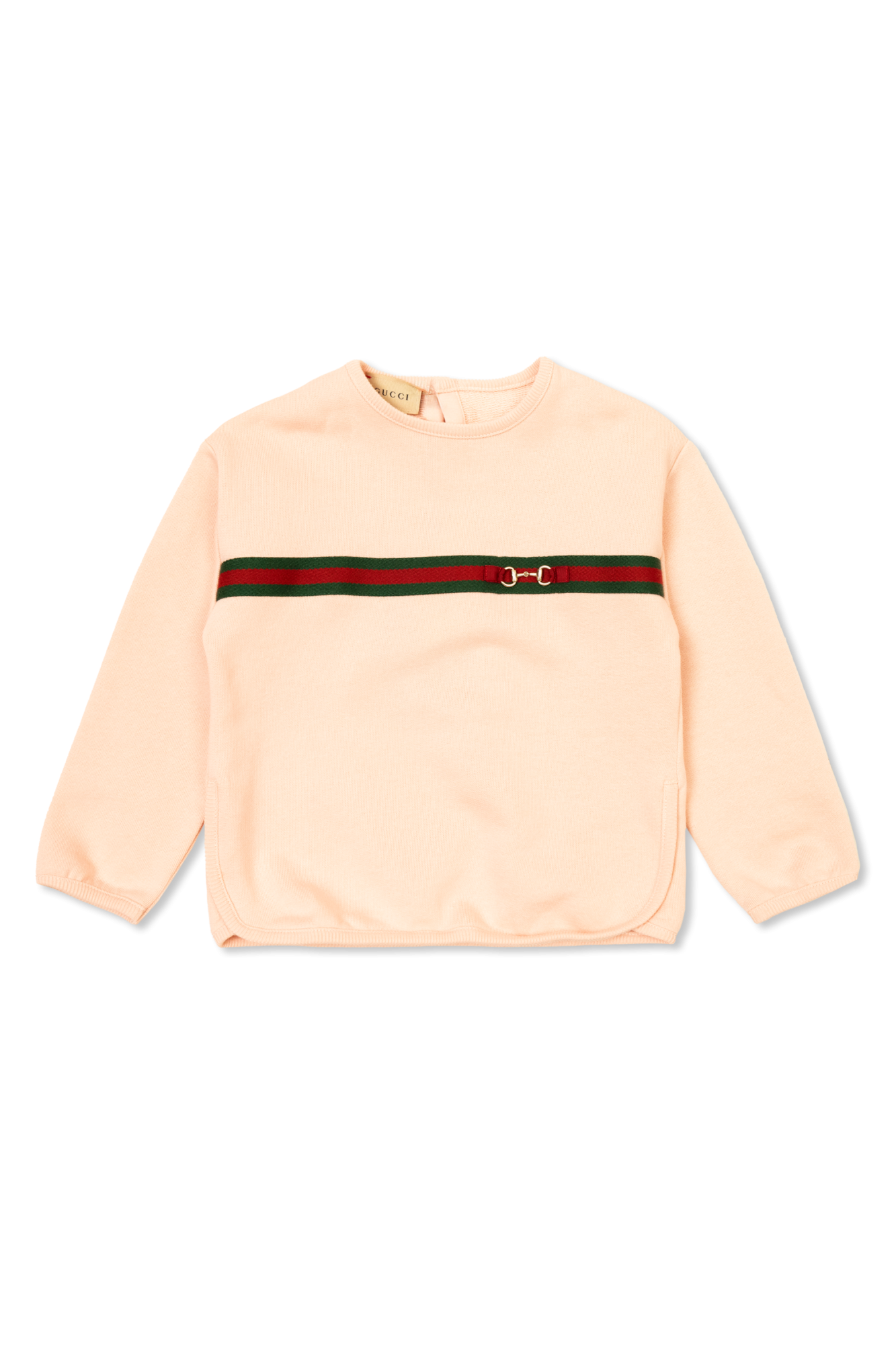 Pink Sweatshirt with distinctive Web stripe Gucci Kids Vitkac Canada